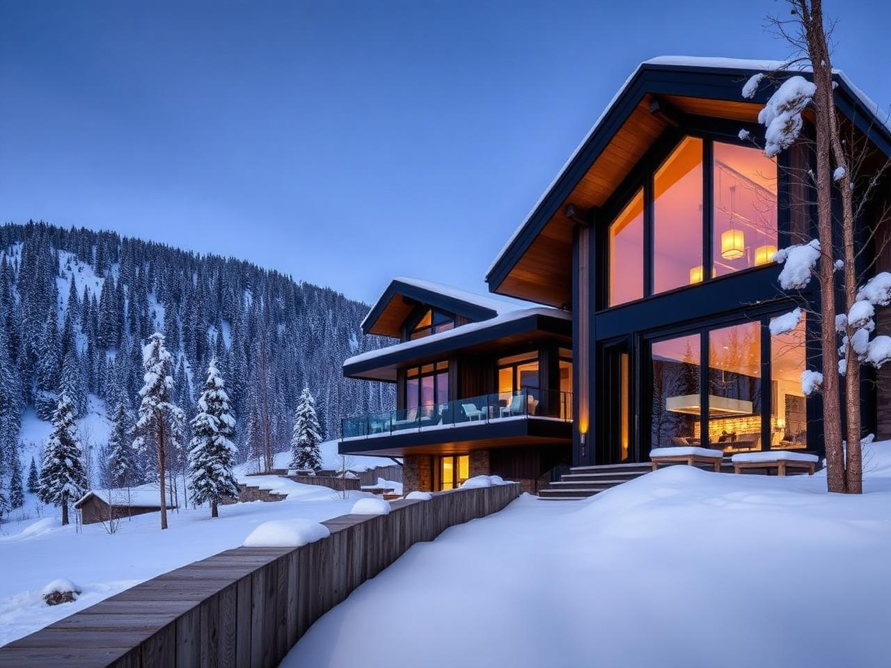Aspen Mountain Glass Chalet